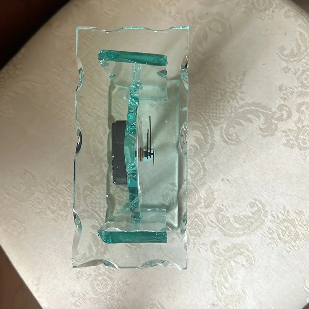 Vintage diffusion glass Arte Murano Vetro by Il Laboratorio by Cibierre clock